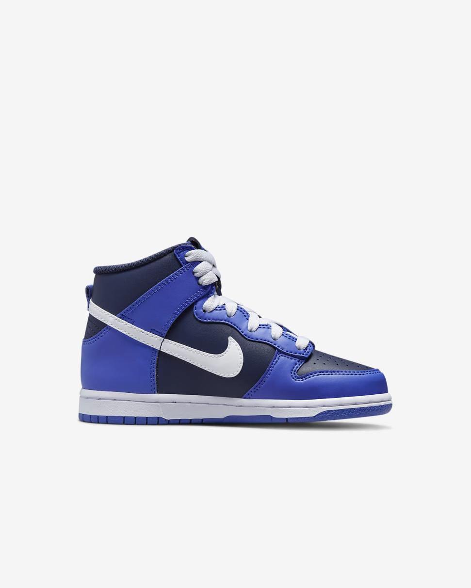 Nike Dunk High Medium Blue/Midnight Navy/White | Kids Nike Lifestyle