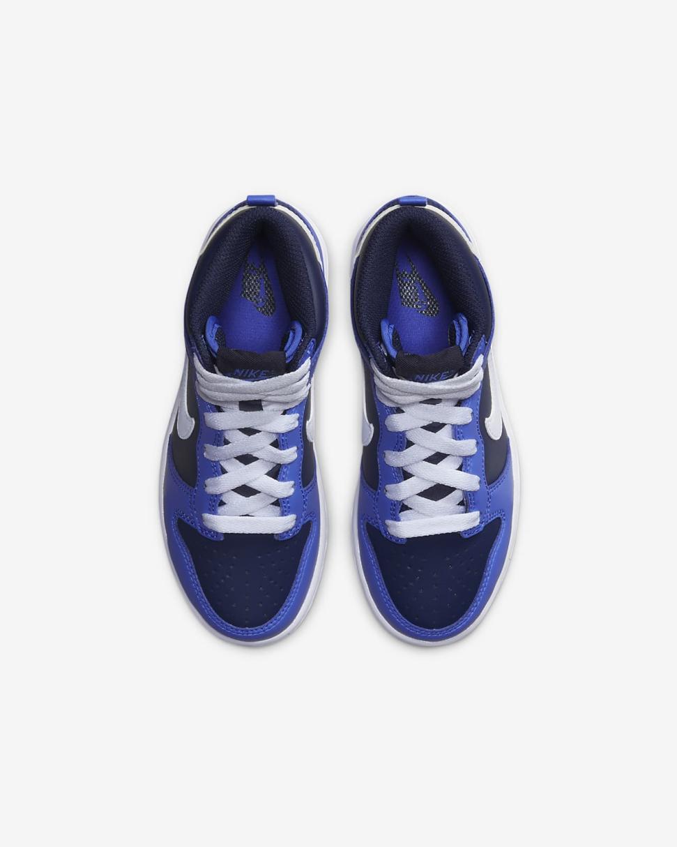 Nike Dunk High Medium Blue/Midnight Navy/White | Kids Nike Lifestyle
