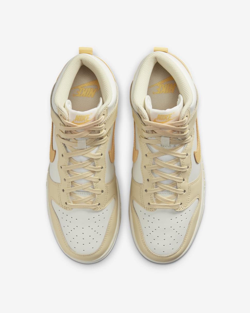 Nike Dunk High Pale Vanilla/Sail/Topaz Gold | Womens Nike First Day Kicks