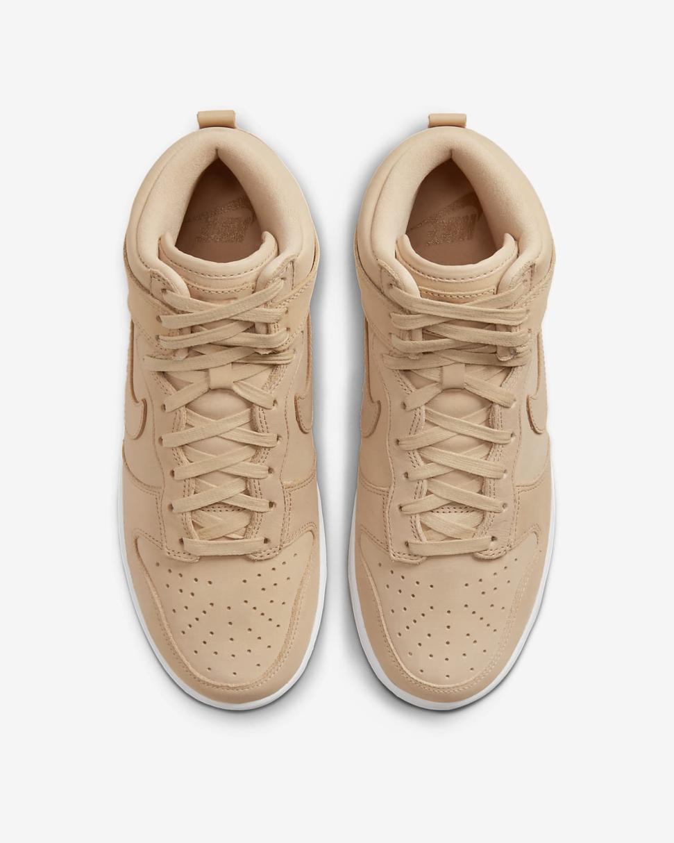 Nike Dunk High Premium Vachetta Tan/White/Vachetta Tan | Womens Nike Lifestyle