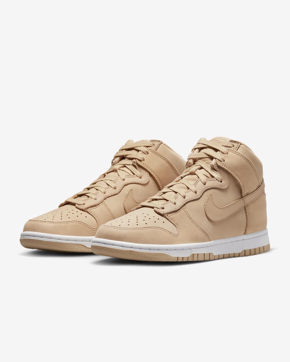 Nike Dunk High Premium Vachetta Tan/White/Vachetta Tan | Womens Nike Lifestyle