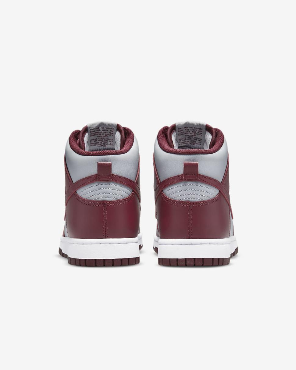 Nike Dunk High Retro Dark Beetroot/Wolf Grey/White/Dark Beetroot | Mens Nike Lifestyle
