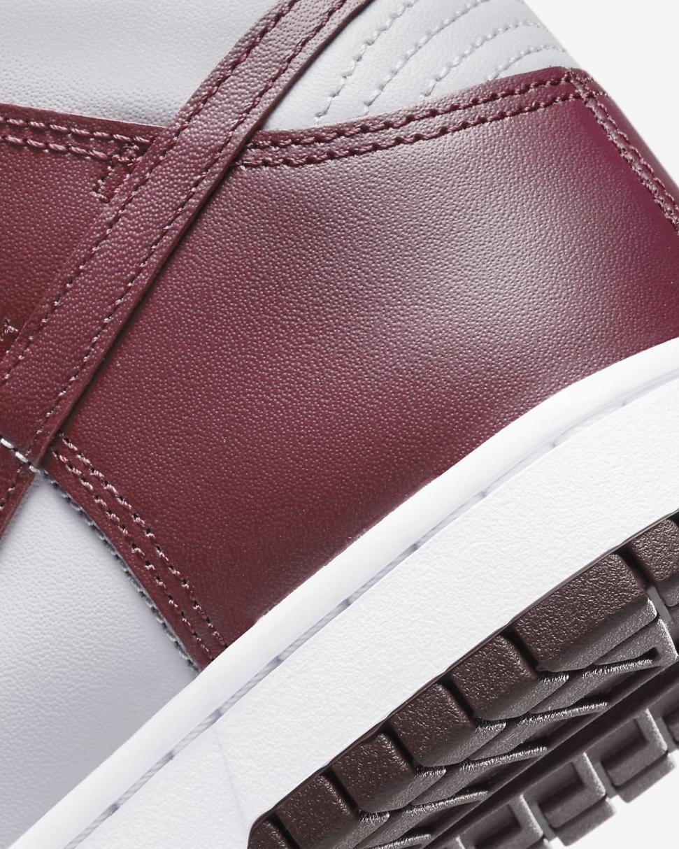 Nike Dunk High Retro Dark Beetroot/Wolf Grey/White/Dark Beetroot | Mens Nike Lifestyle