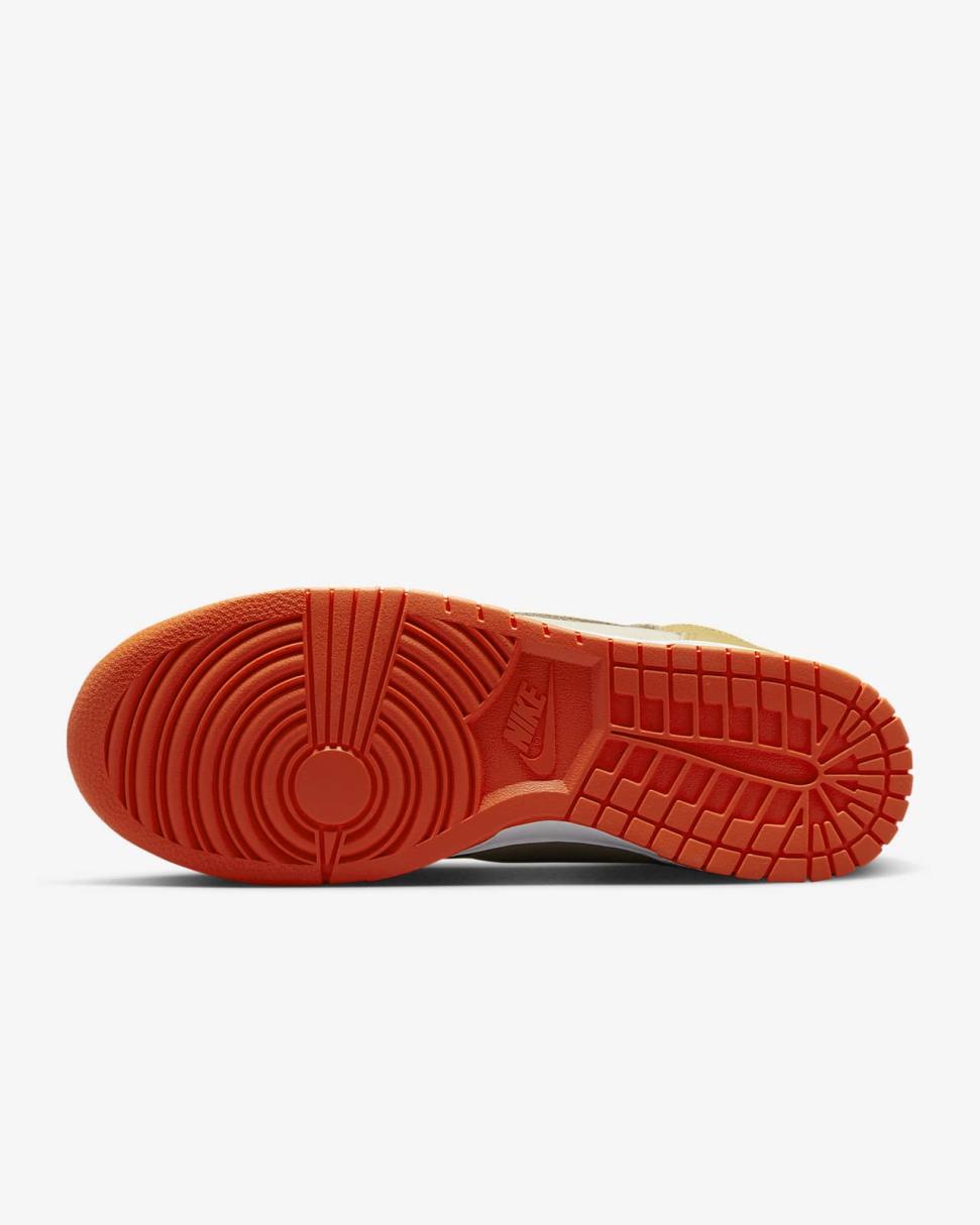 Nike Dunk High Retro Premium Team Gold/Team Gold/Safety Orange/Wheat Gold | Mens Nike Lifestyle