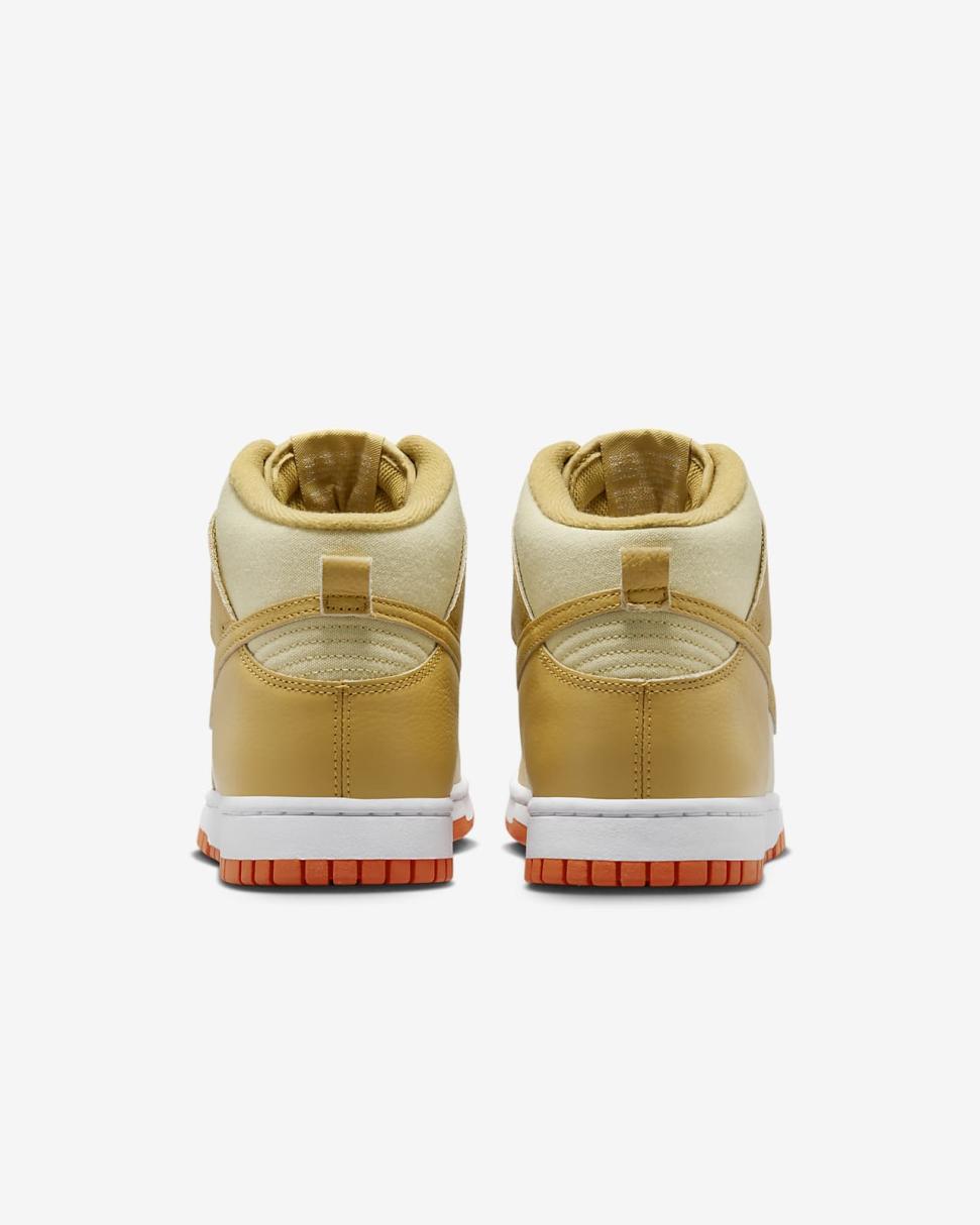 Nike Dunk High Retro Premium Team Gold/Team Gold/Safety Orange/Wheat Gold | Mens Nike Lifestyle