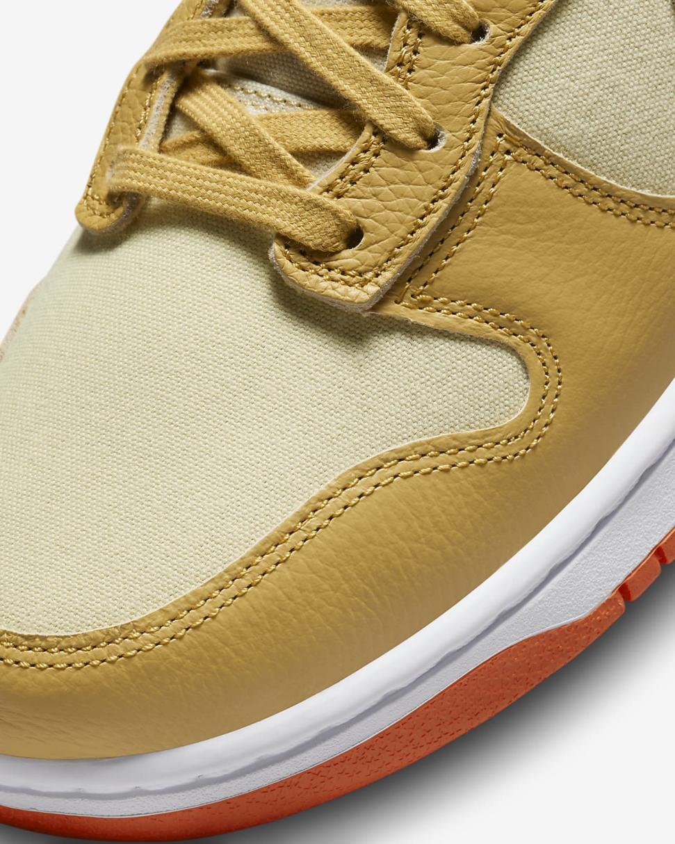 Nike Dunk High Retro Premium Team Gold/Team Gold/Safety Orange/Wheat Gold | Mens Nike Lifestyle