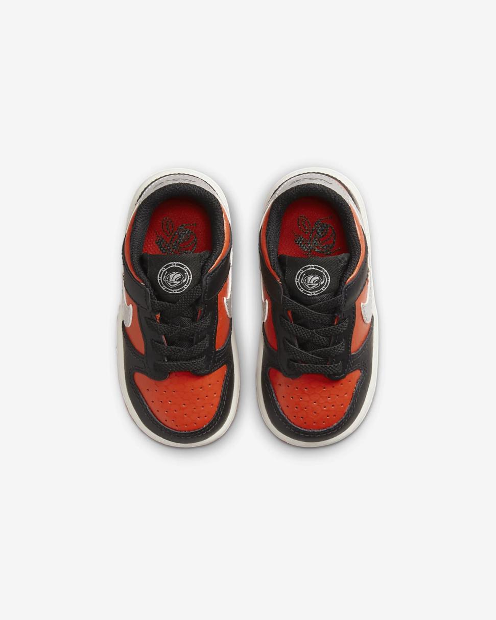 Nike Dunk Low Black/Picante Red/Summit White/Metallic Silver | Kids Nike Dunks & Blazers