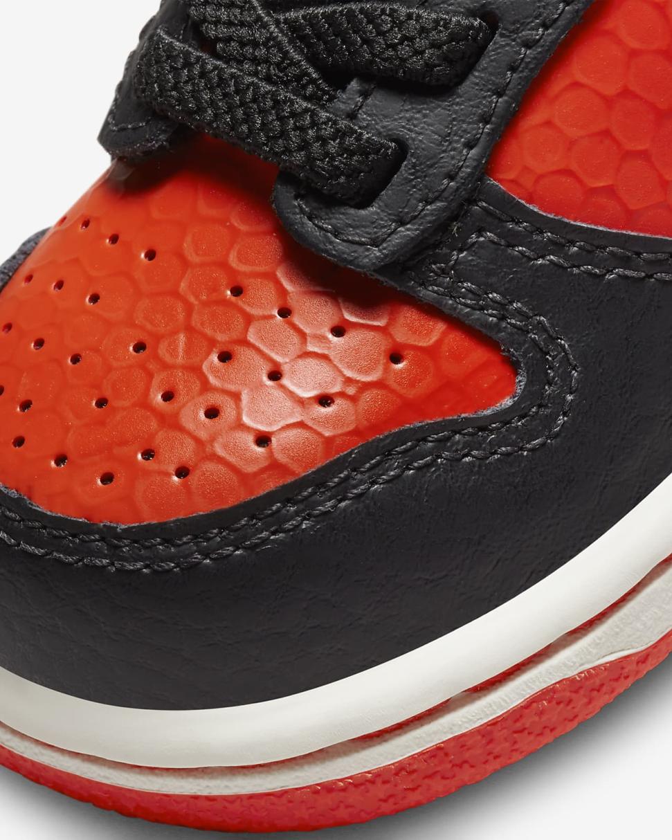 Nike Dunk Low Black/Picante Red/Summit White/Metallic Silver | Kids Nike Dunks & Blazers