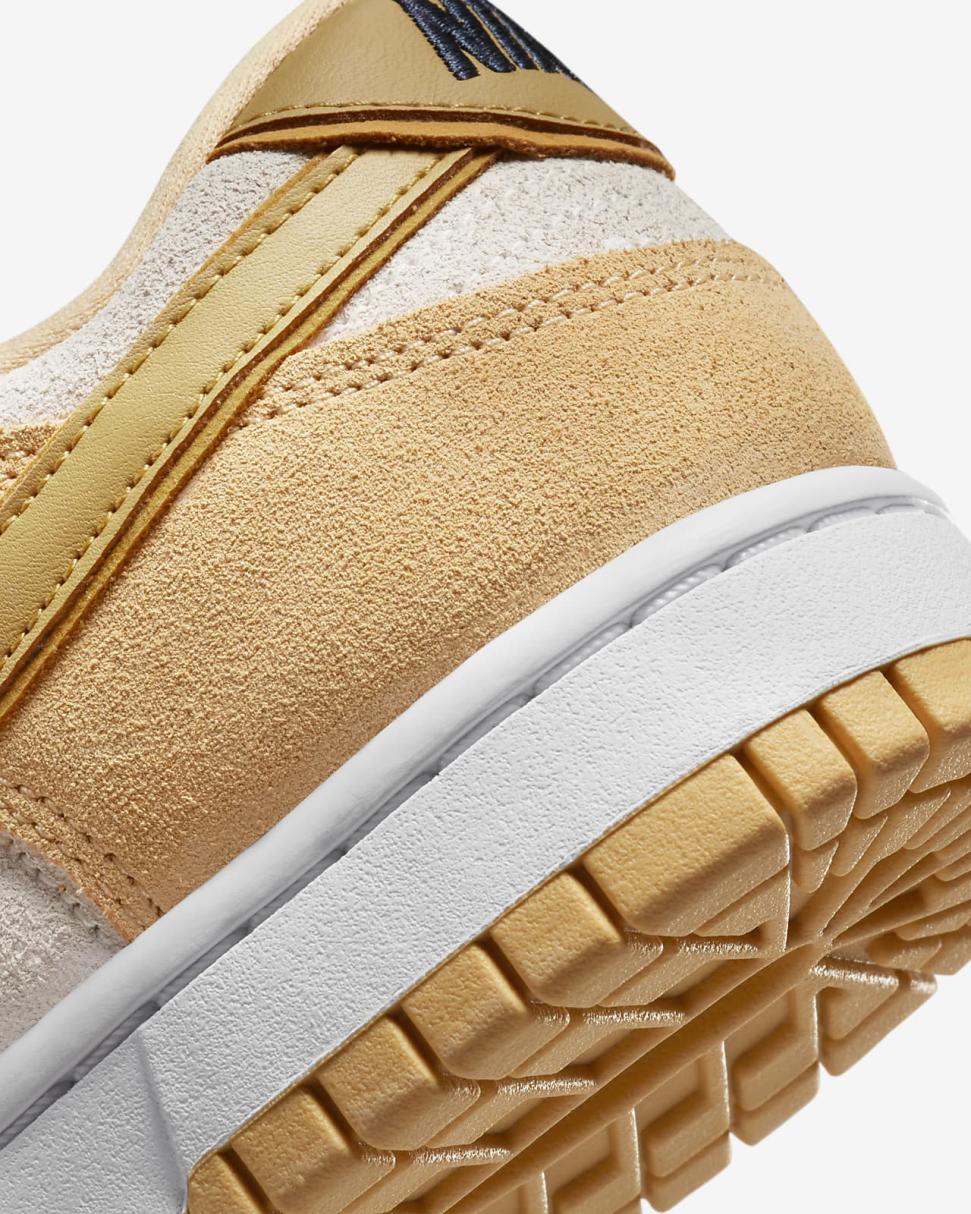 Nike Dunk Low LX Celestial Gold/Sail/Gold Suede/Wheat Gold | Womens Nike Dunks & Blazers