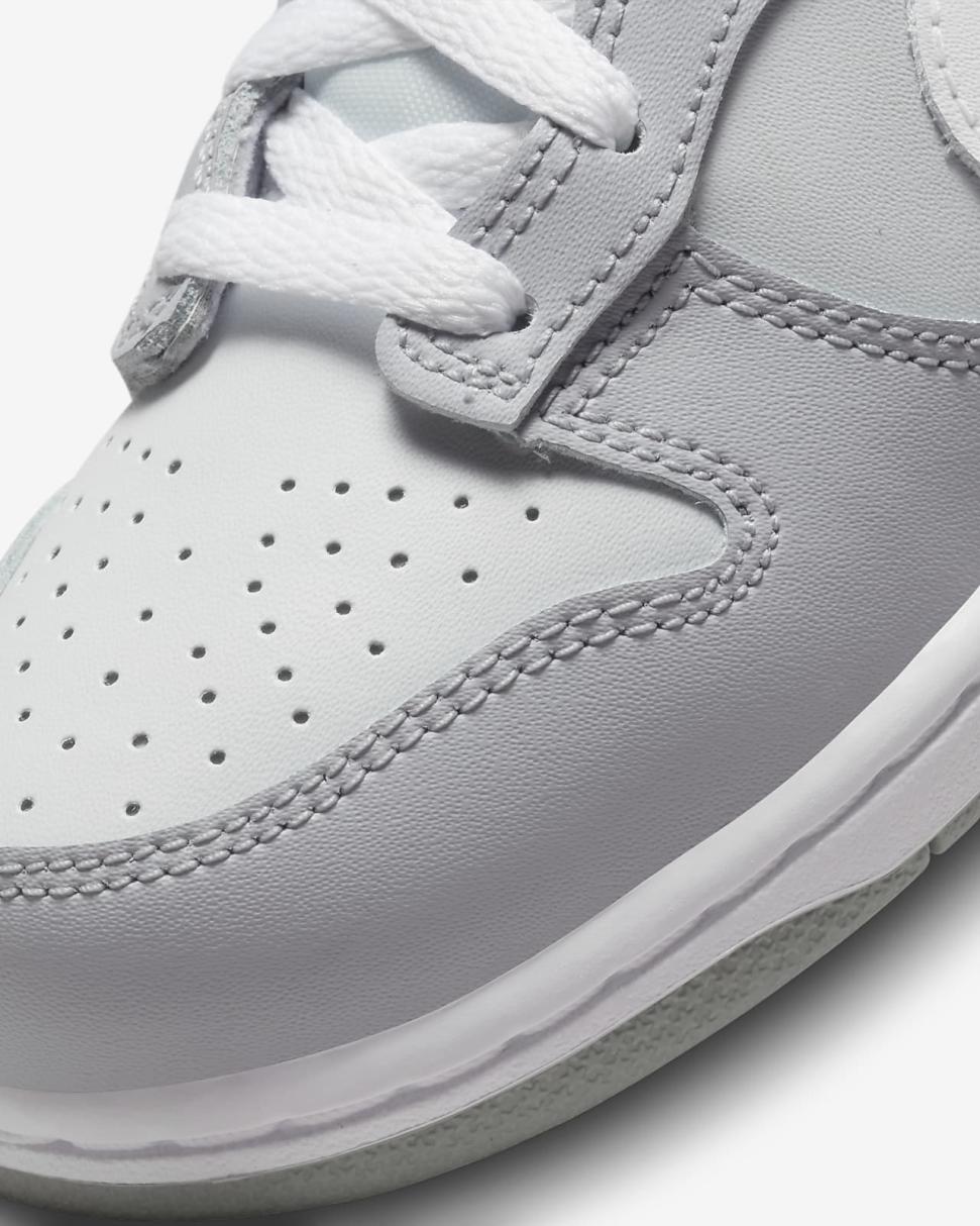 Nike Dunk Low Pure Platinum/Wolf Grey/White | Kids Nike Dunks & Blazers