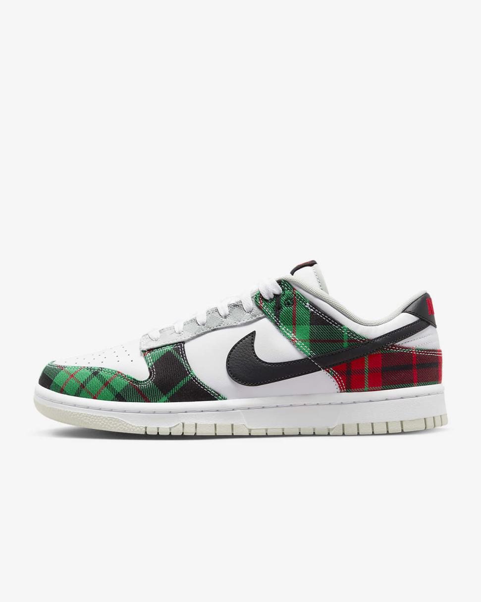 Nike Dunk Low Retro Premium White/White/University Red/Black | Mens Nike Lifestyle
