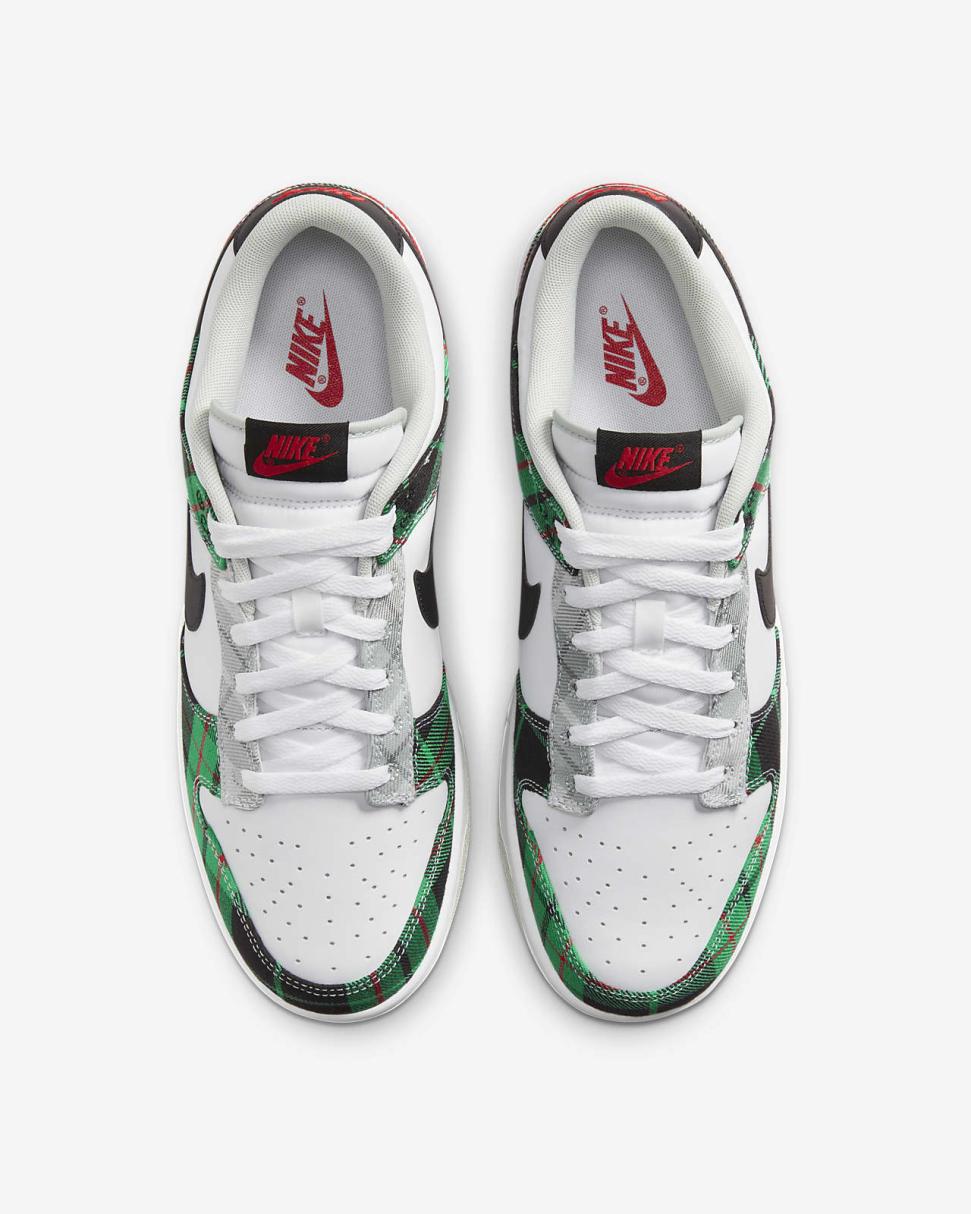 Nike Dunk Low Retro Premium White/White/University Red/Black | Mens Nike Lifestyle