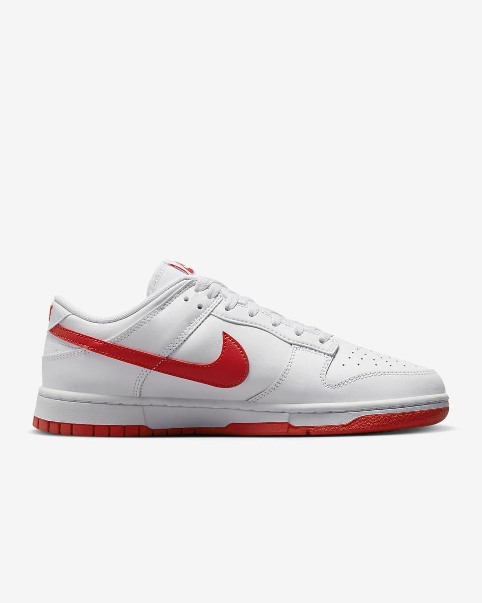 Nike Dunk Low Retro White/Picante Red | Mens Nike First Day Kicks