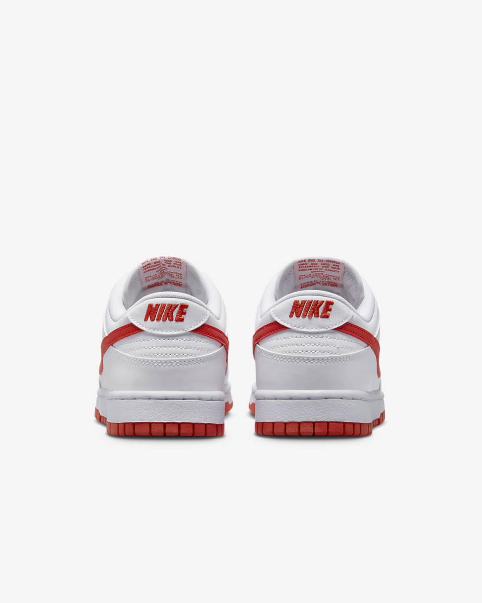 Nike Dunk Low Retro White/Picante Red | Mens Nike First Day Kicks