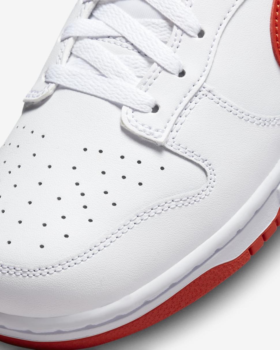 Nike Dunk Low Retro White/Picante Red | Mens Nike First Day Kicks