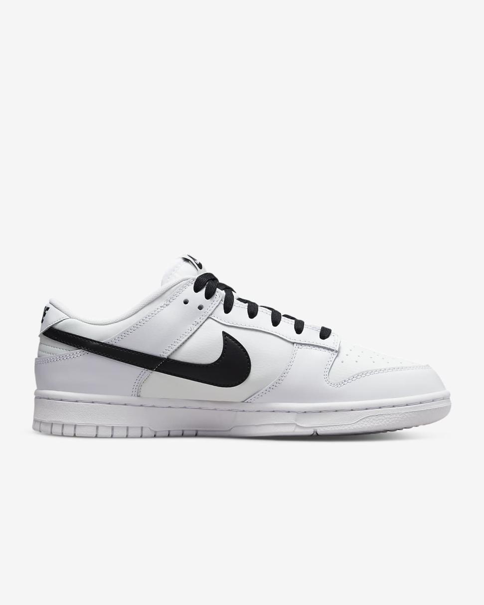 Nike Dunk Low Retro White/Summit White/Black | Mens Nike Lifestyle