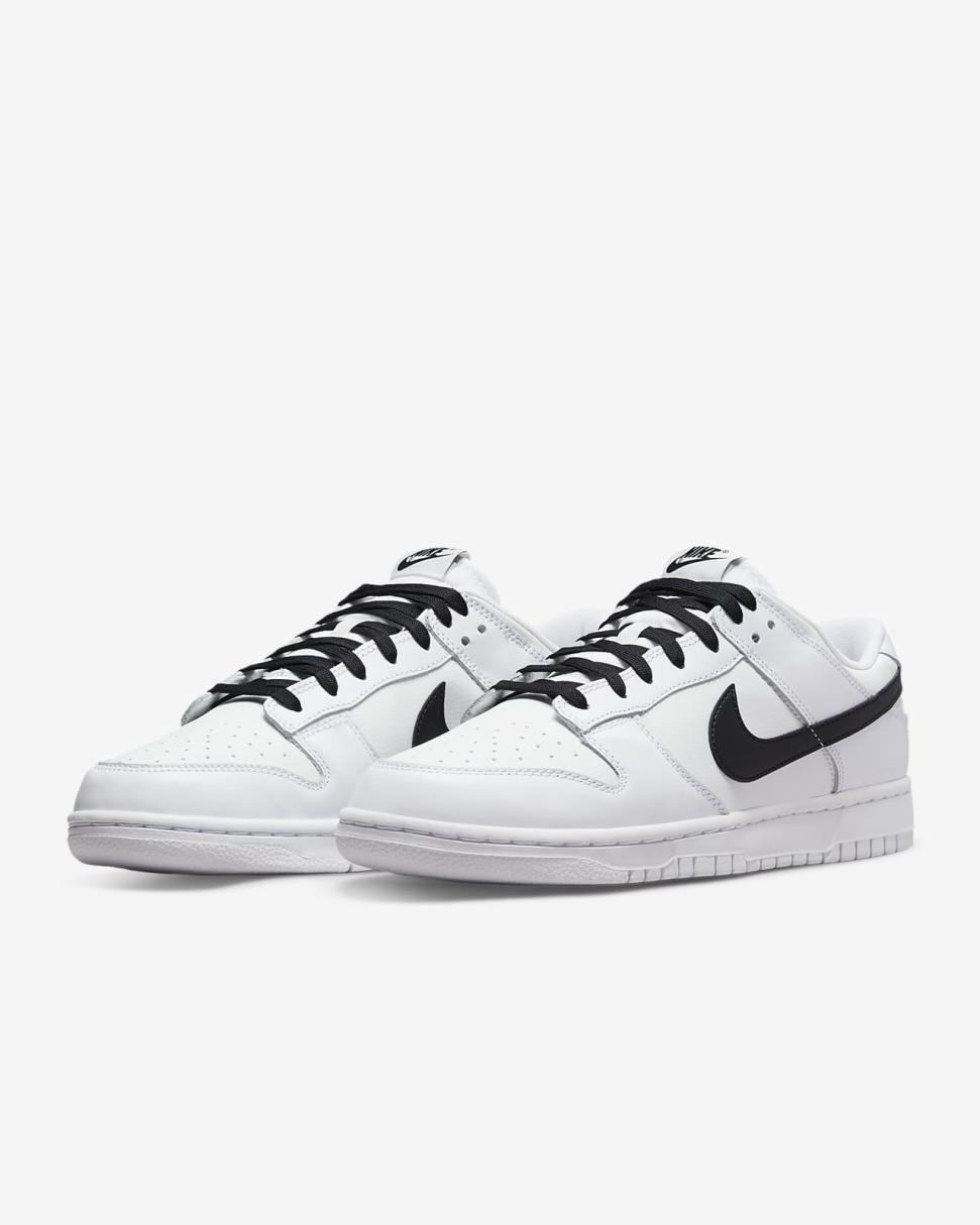 Nike Dunk Low Retro White/Summit White/Black | Mens Nike Lifestyle