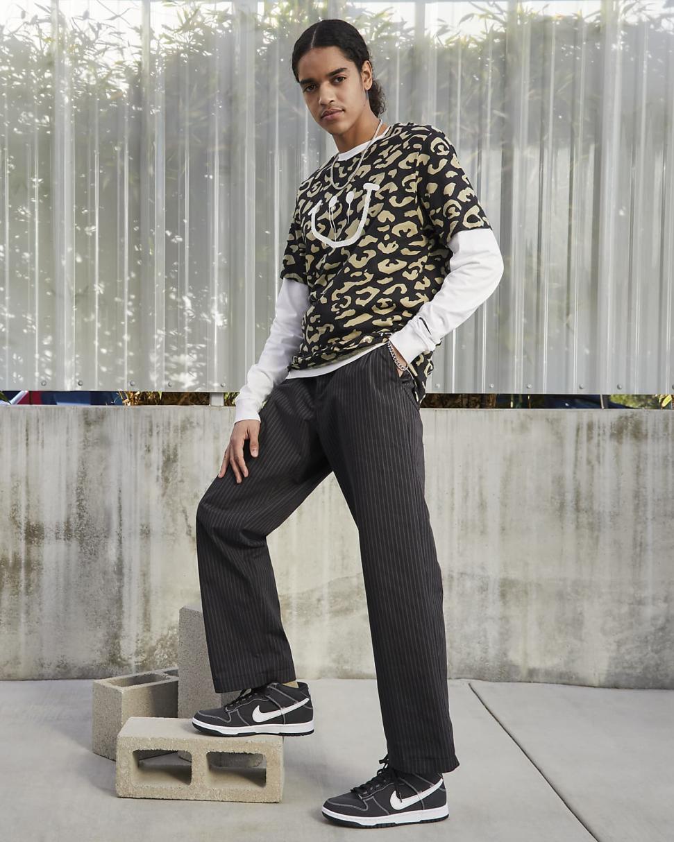 Nike Dunk Mid Off Noir/Off Noir/White/White | Mens Nike Lifestyle