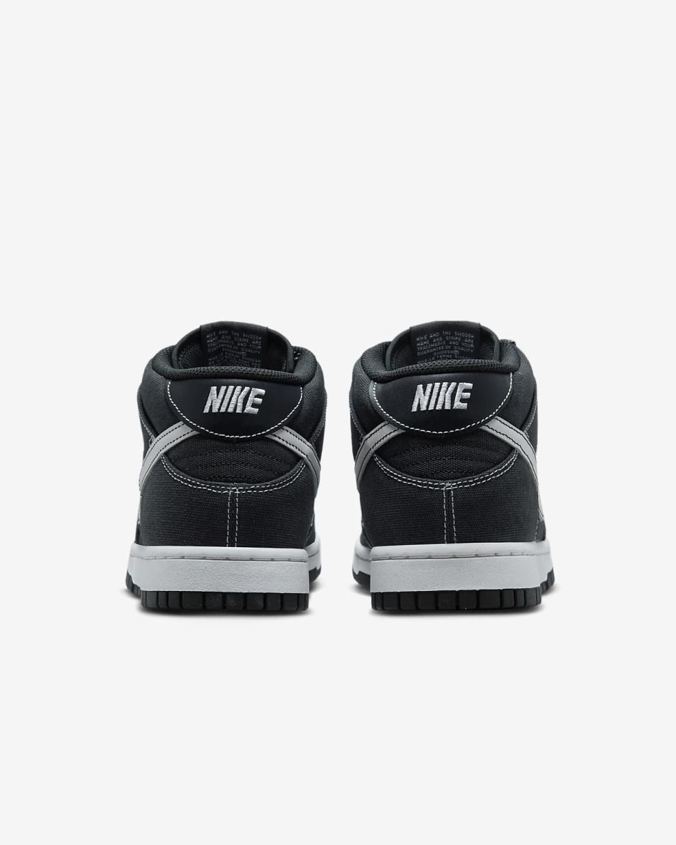 Nike Dunk Mid Off Noir/Off Noir/White/White | Mens Nike Lifestyle