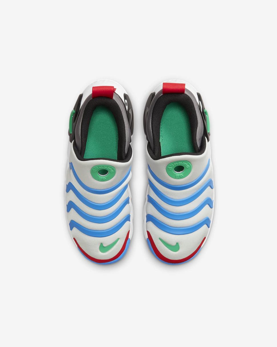 Nike Dynamo Go Pure Platinum/Black/Light Photo Blue/Stadium Green | Kids Nike Lifestyle