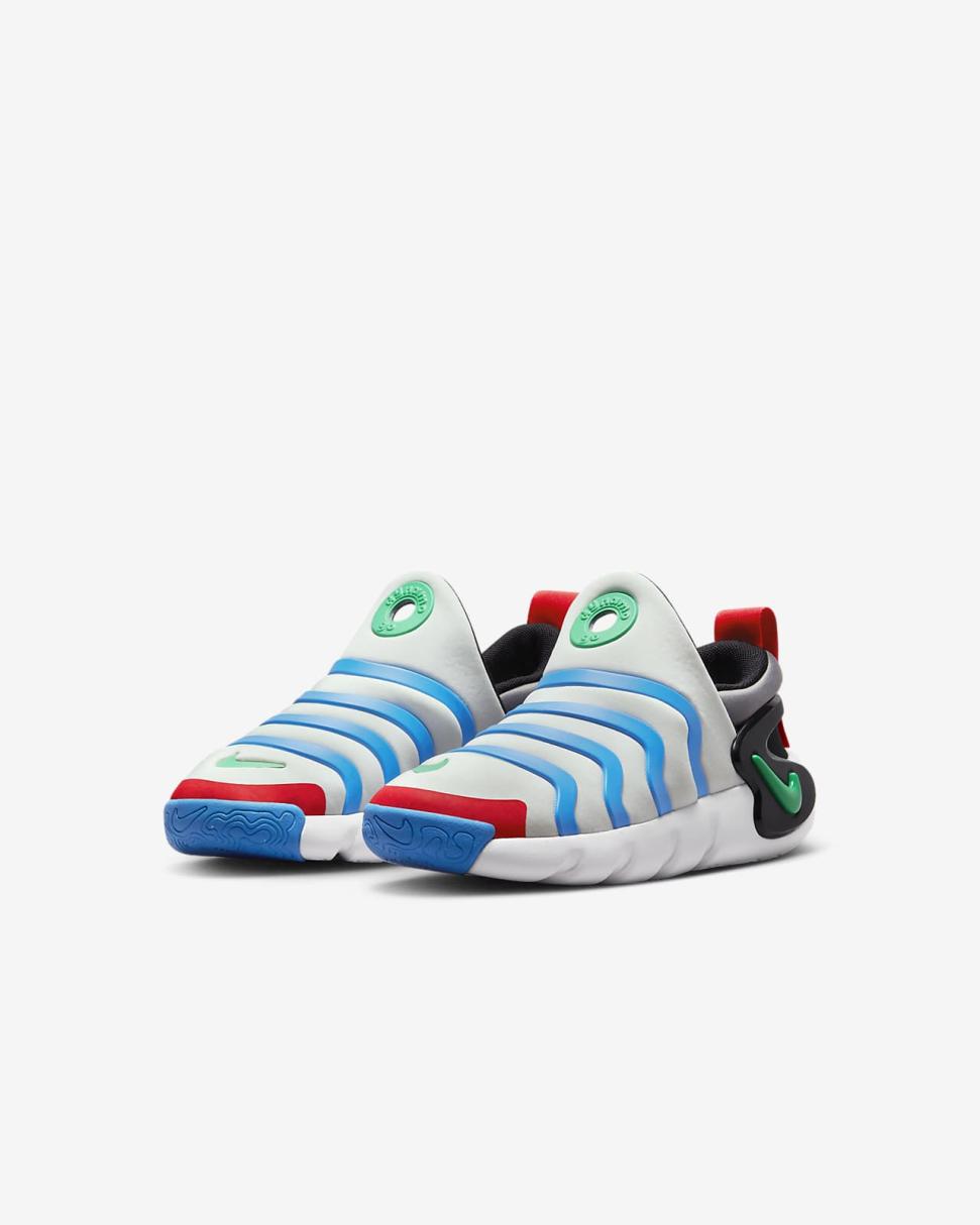 Nike Dynamo Go Pure Platinum/Black/Light Photo Blue/Stadium Green | Kids Nike Lifestyle