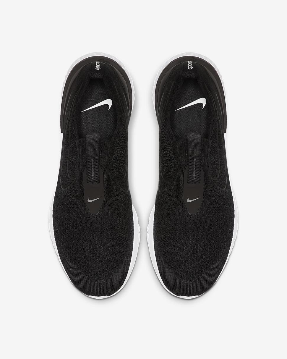 Nike Epic Phantom React Flyknit Black/White/Black | Mens Nike Running