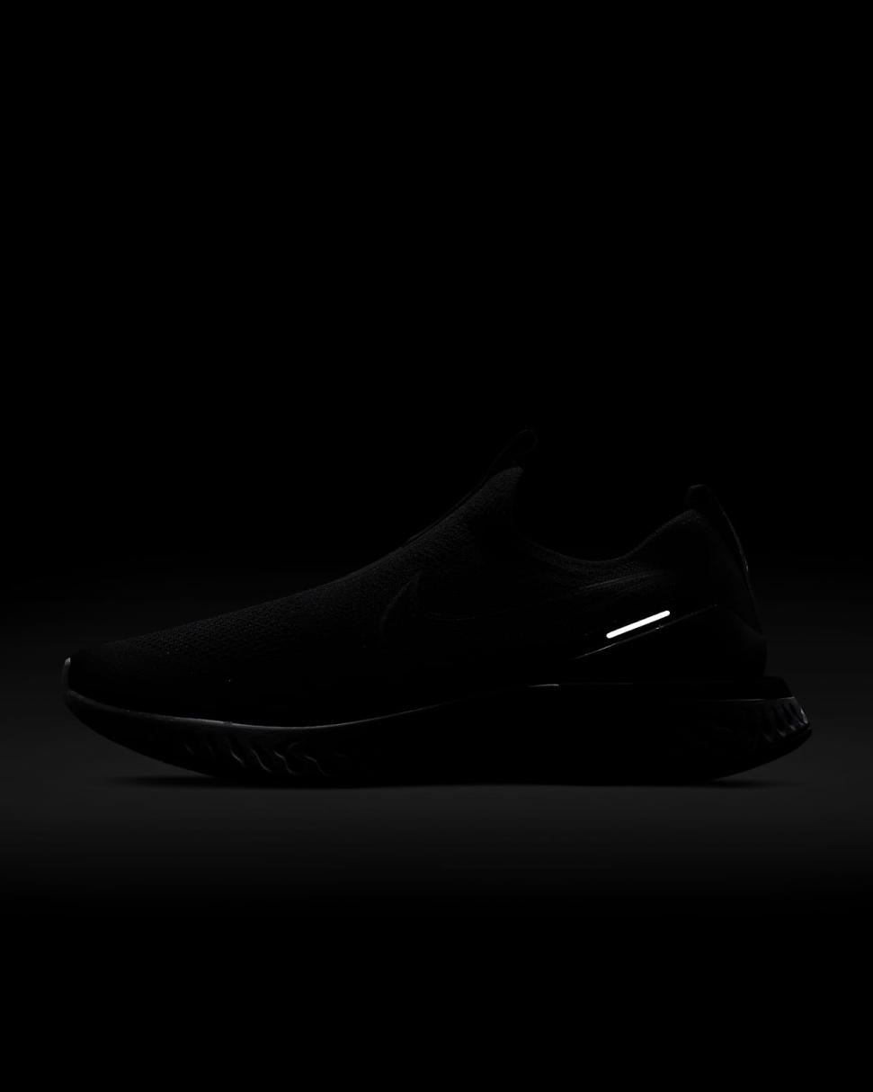 Nike Epic Phantom React Flyknit Black/White/Black | Mens Nike Running