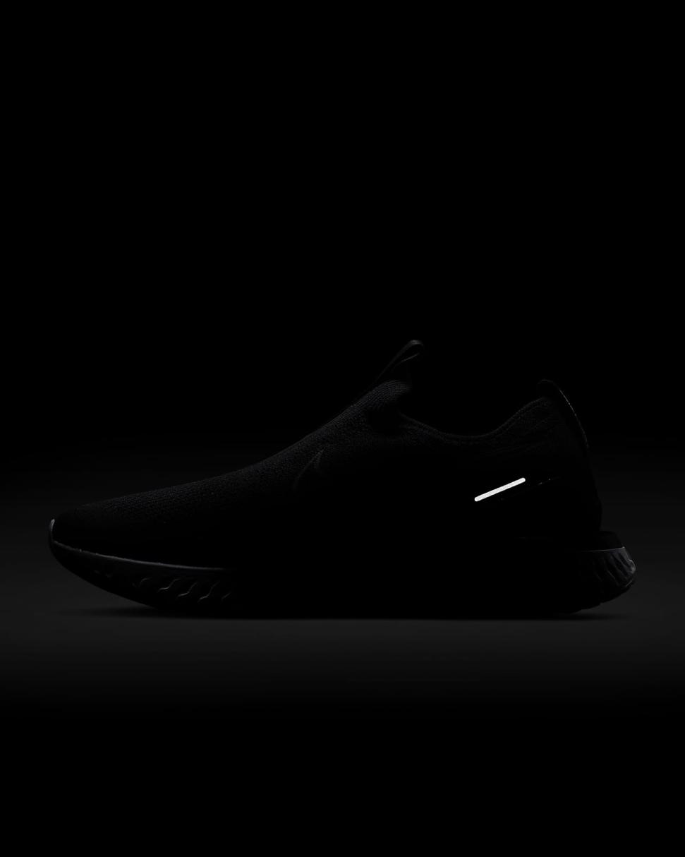 Nike Epic Phantom React Flyknit Black/White/Black | Mens Nike Running