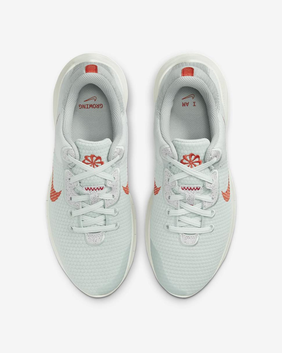 Nike Experience Run 11 Pure Platinum/Wolf Grey/Summit White/Light Crimson | Womens Nike Running