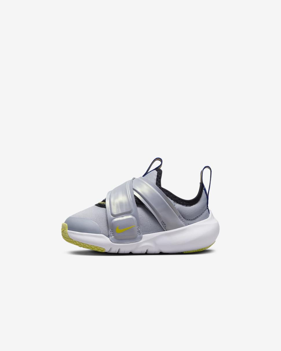 Nike Flex Advance SE Wolf Grey/Black/White/Opti Yellow | Kids Nike Lifestyle