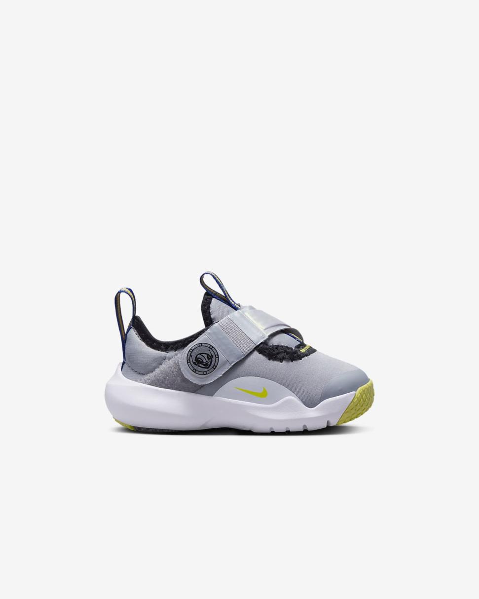 Nike Flex Advance SE Wolf Grey/Black/White/Opti Yellow | Kids Nike Lifestyle