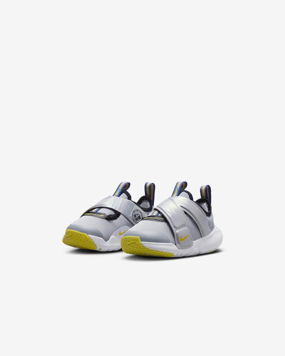 Nike Flex Advance SE Wolf Grey/Black/White/Opti Yellow | Kids Nike Lifestyle