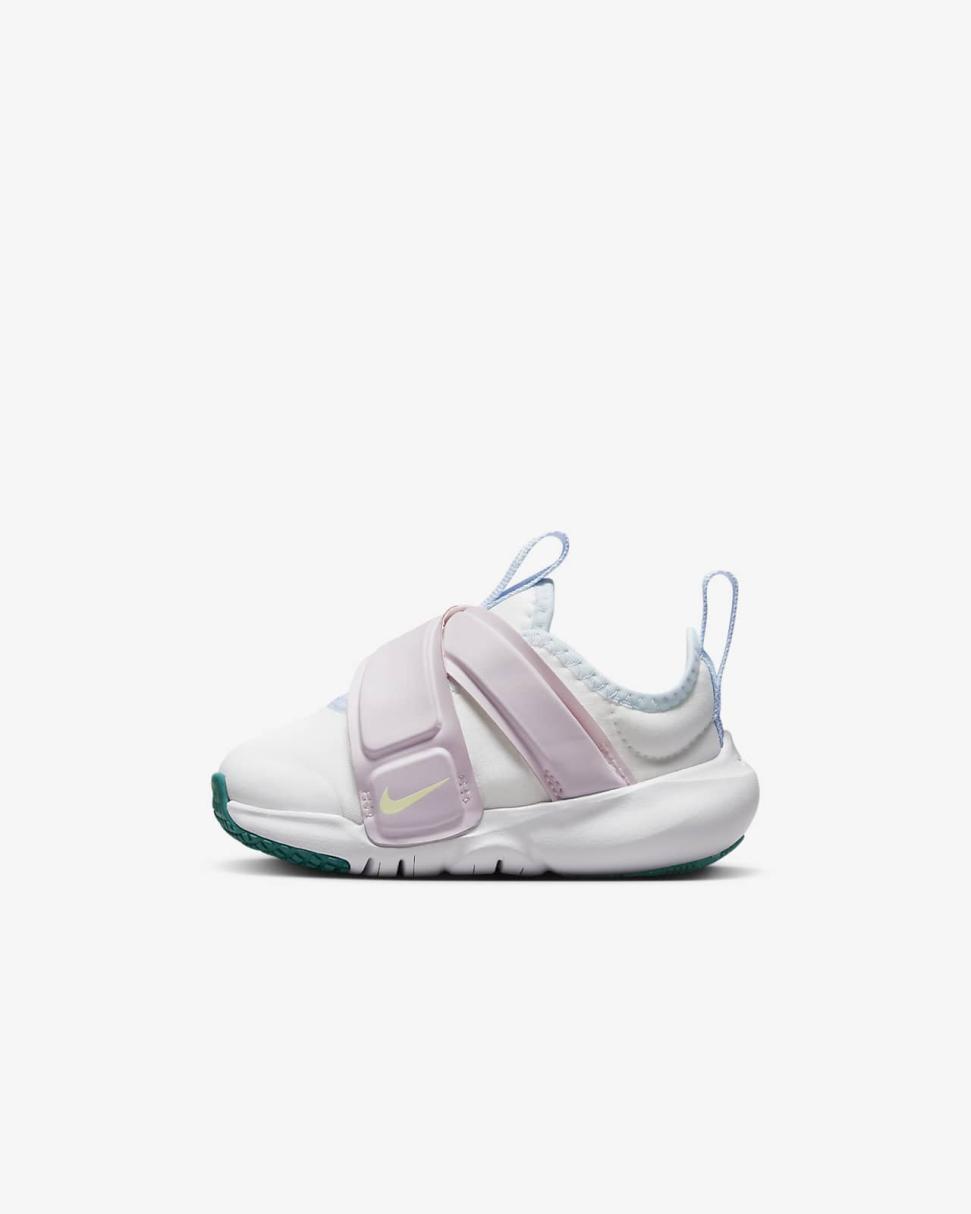 Nike Flex Advance Summit White/Pearl Pink/Football Grey/Citron Tint | Kids Nike Lifestyle