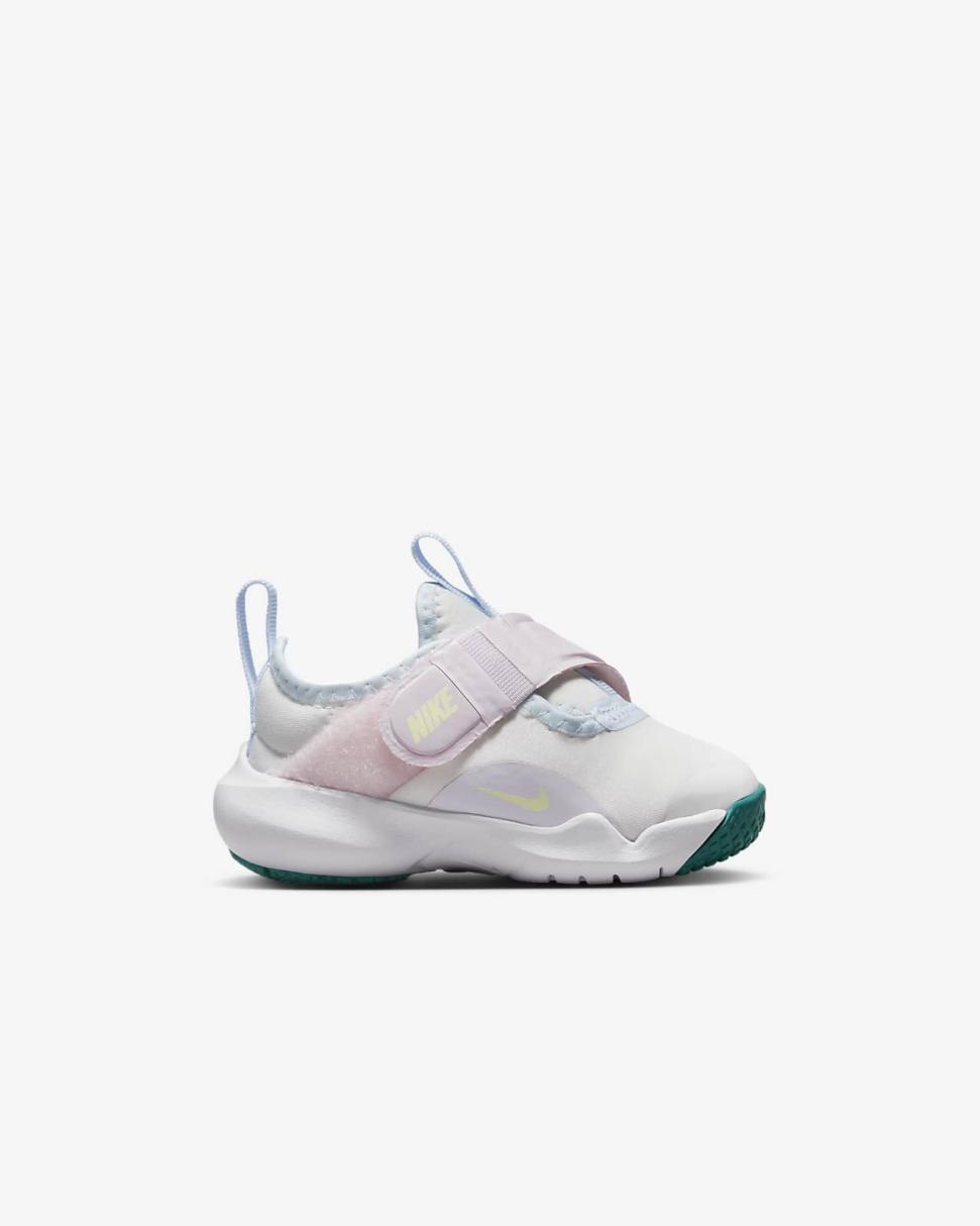 Nike Flex Advance Summit White/Pearl Pink/Football Grey/Citron Tint | Kids Nike Lifestyle