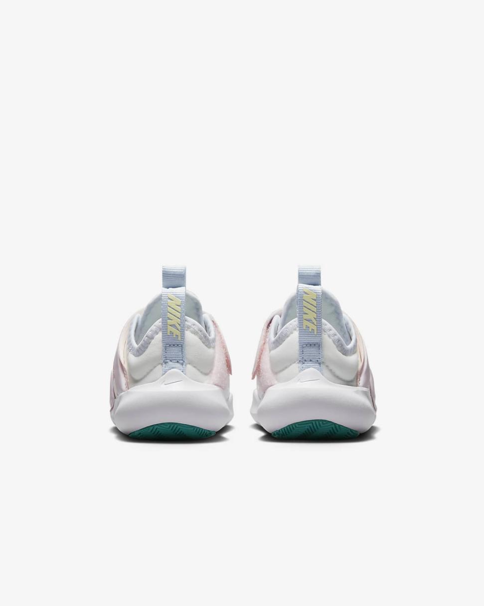 Nike Flex Advance Summit White/Pearl Pink/Football Grey/Citron Tint | Kids Nike Lifestyle