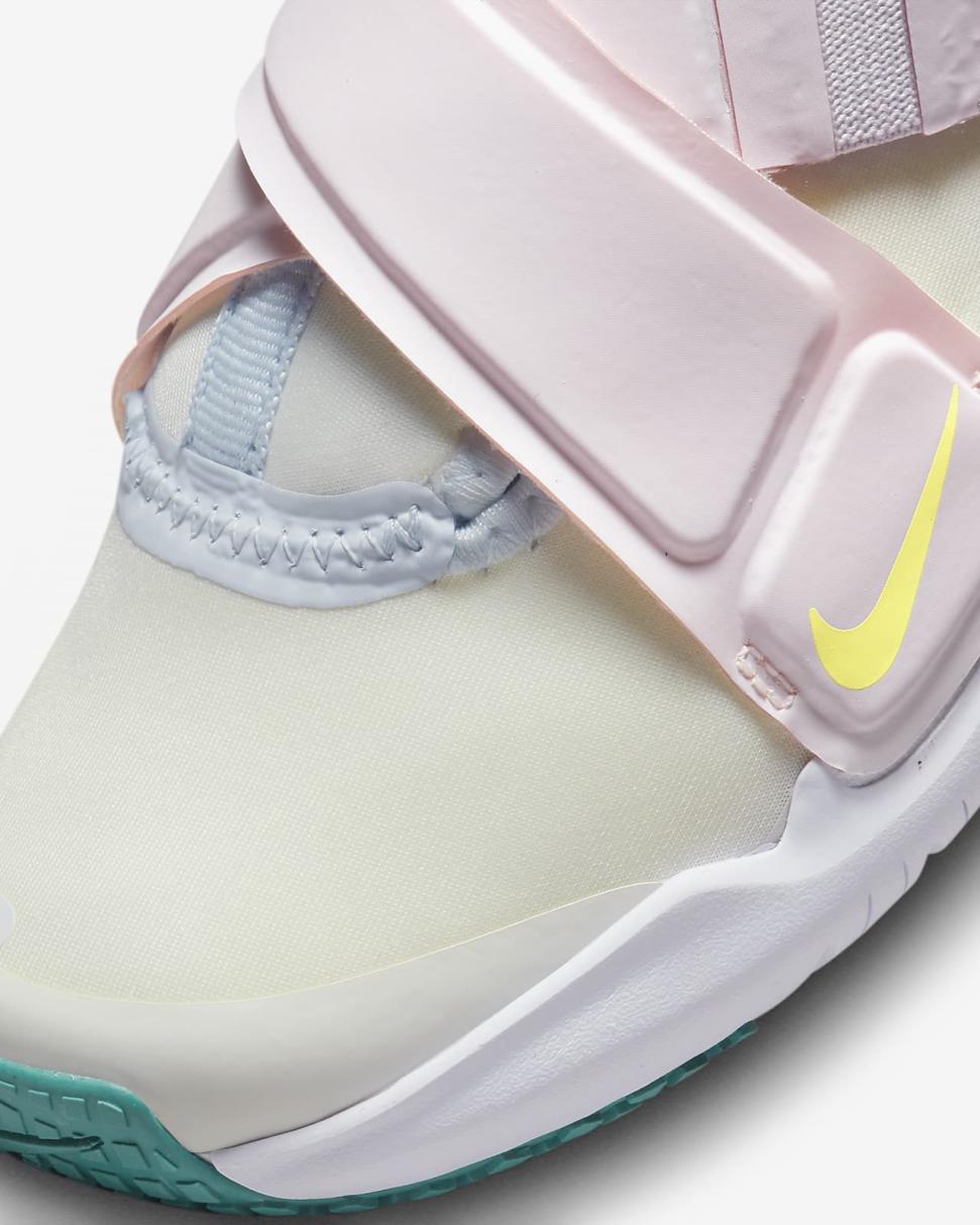 Nike Flex Advance Summit White/Pearl Pink/Football Grey/Citron Tint | Kids Nike Lifestyle
