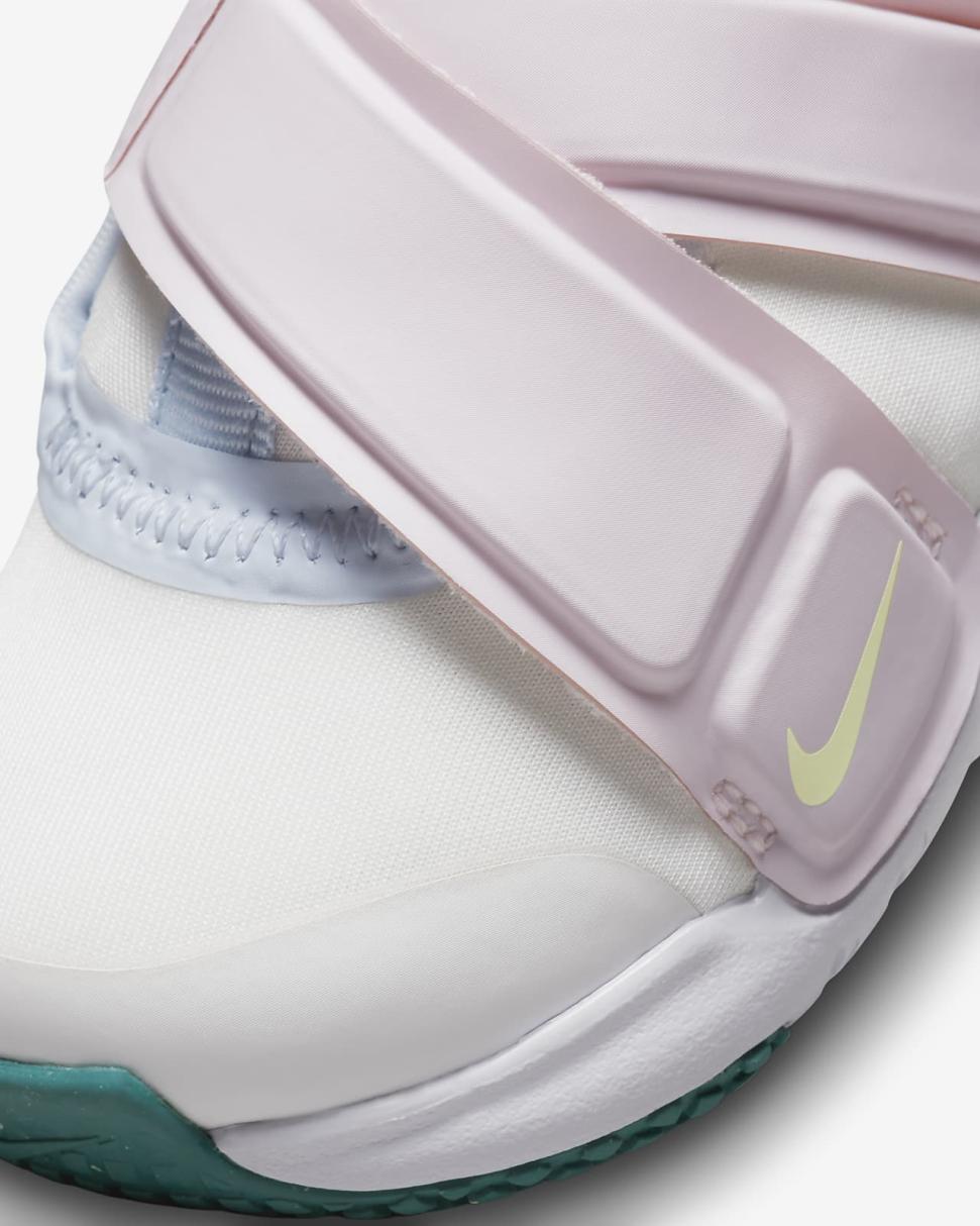 Nike Flex Advance Summit White/Pearl Pink/Football Grey/Citron Tint | Kids Nike Lifestyle