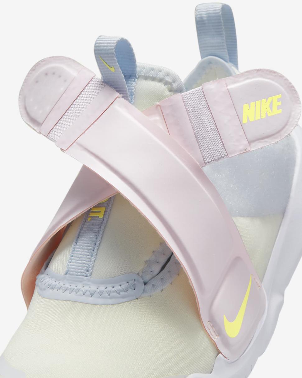 Nike Flex Advance Summit White/Pearl Pink/Football Grey/Citron Tint | Kids Nike Lifestyle
