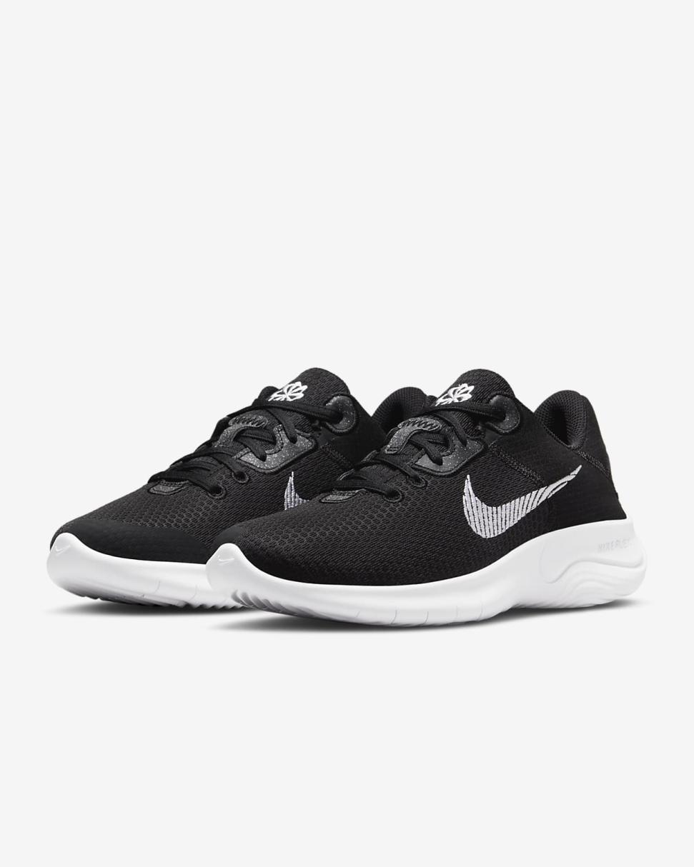Nike Flex Experience Run 11 Black/Dark Smoke Grey/White | Womens Nike Running