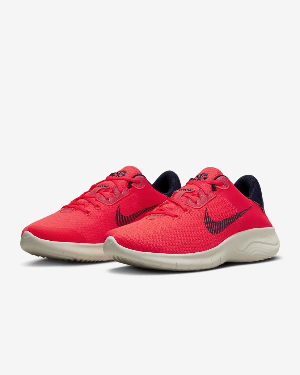 Nike Flex Experience Run 11 Bright Crimson/Sail/Obsidian | Mens Nike First Day Kicks