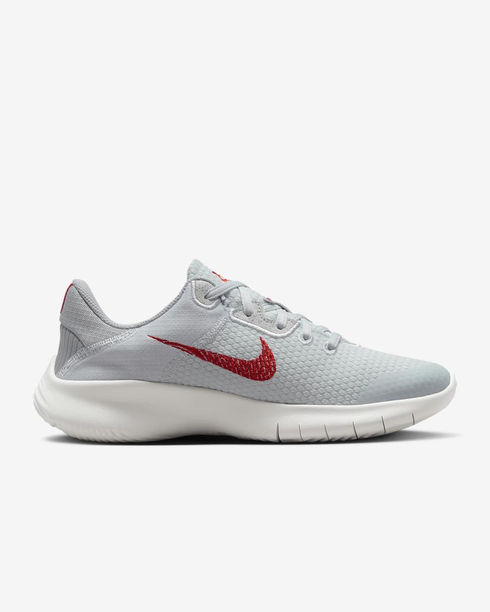 Nike Flex Experience Run 11 Pure Platinum/Wolf Grey/Summit White/Light Crimson | Womens Nike Running