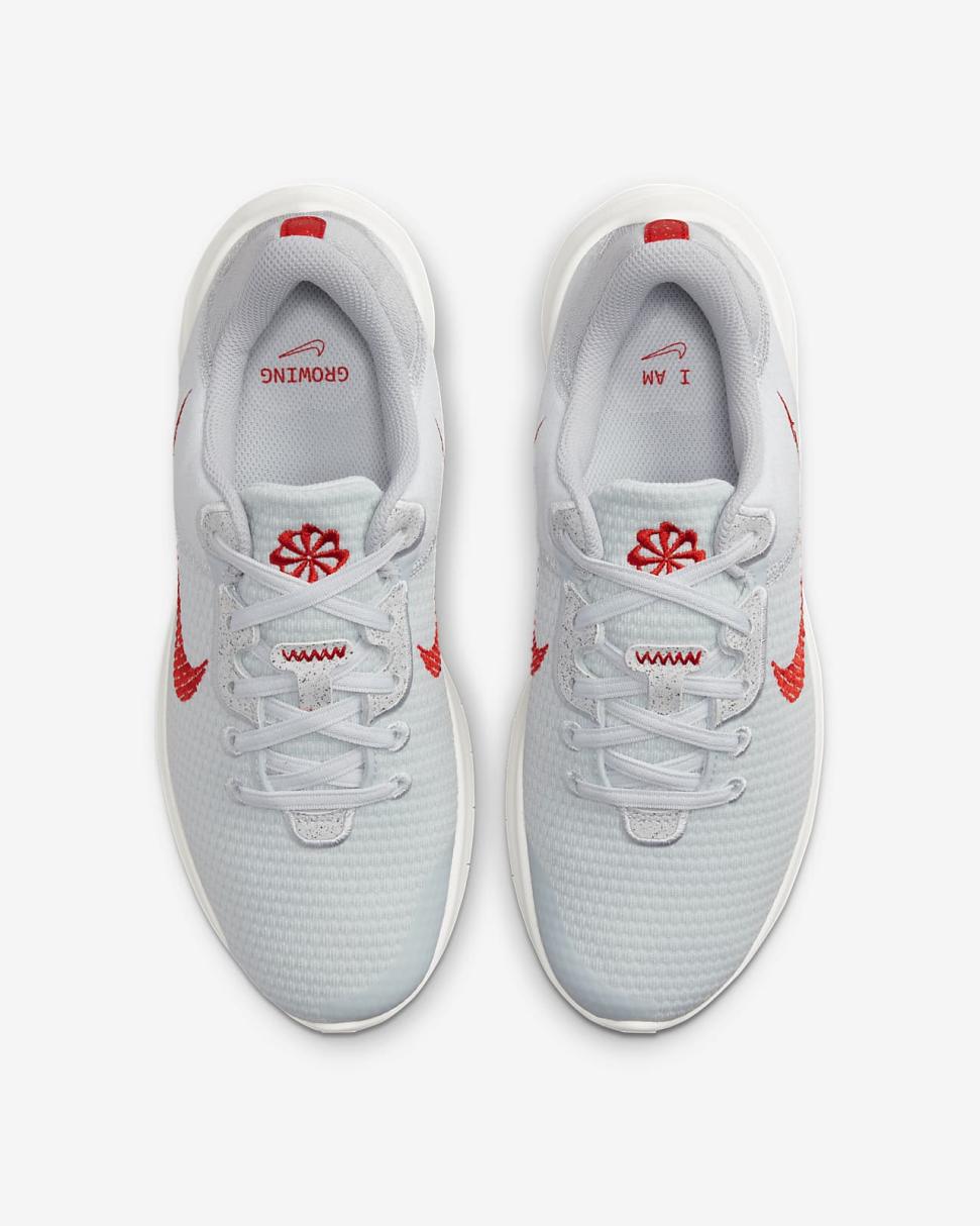 Nike Flex Experience Run 11 Pure Platinum/Wolf Grey/Summit White/Light Crimson | Womens Nike Running