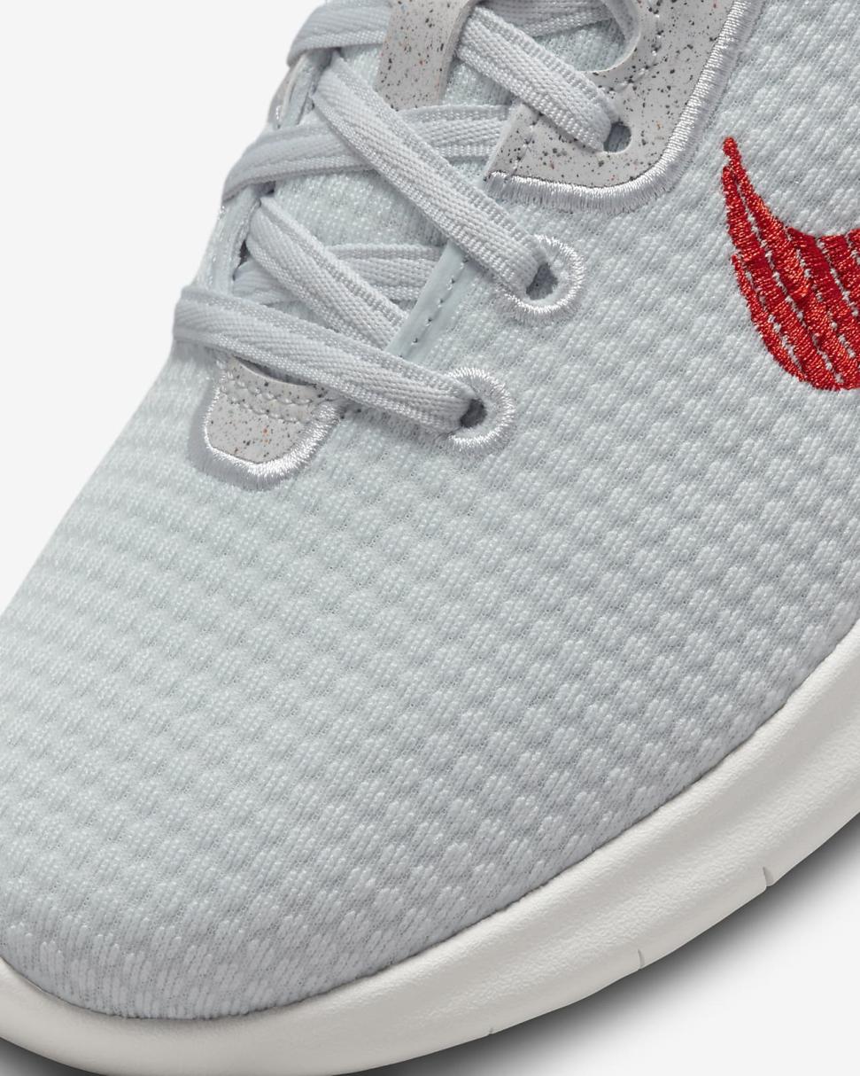 Nike Flex Experience Run 11 Pure Platinum/Wolf Grey/Summit White/Light Crimson | Womens Nike Running