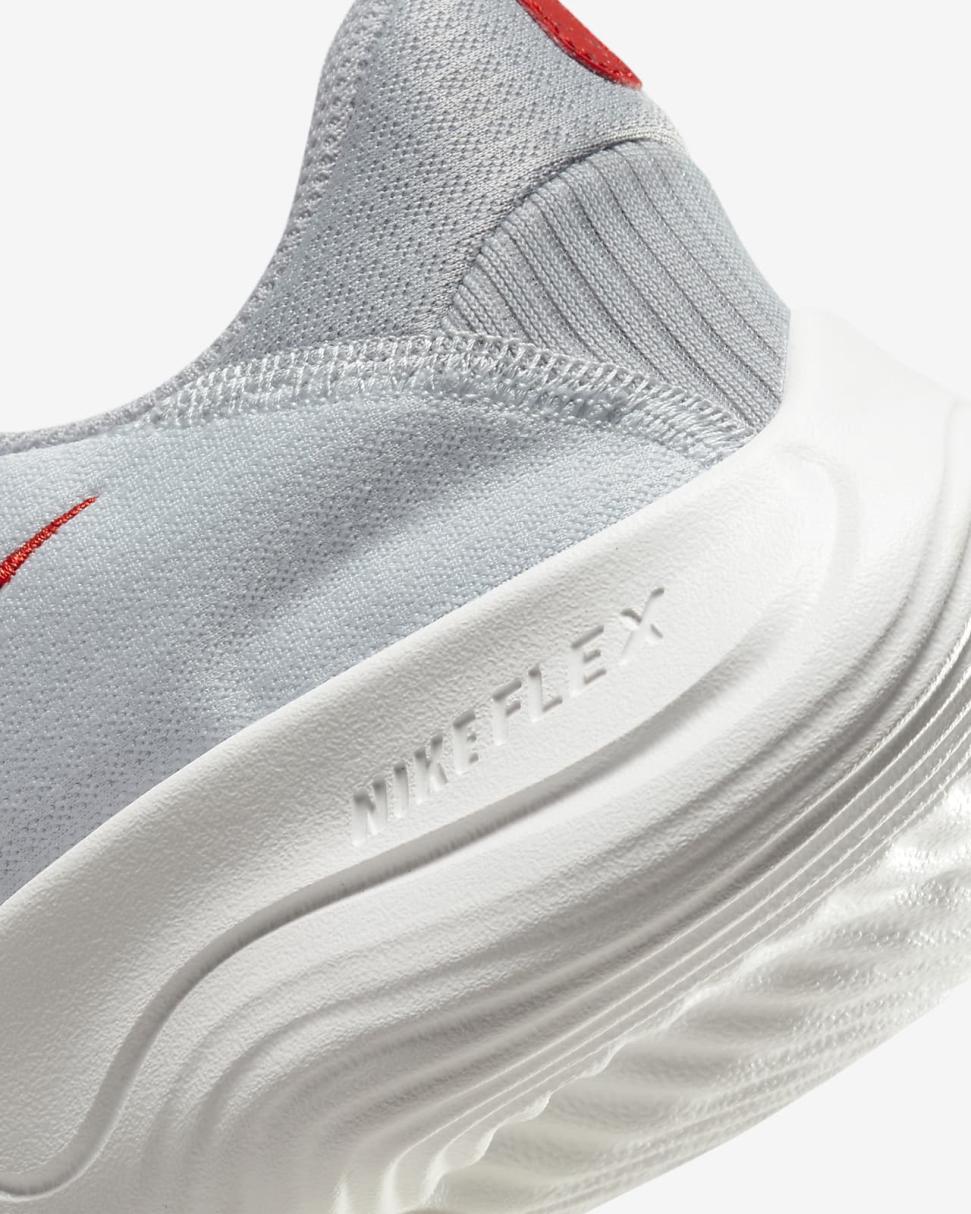 Nike Flex Experience Run 11 Pure Platinum/Wolf Grey/Summit White/Light Crimson | Womens Nike Running