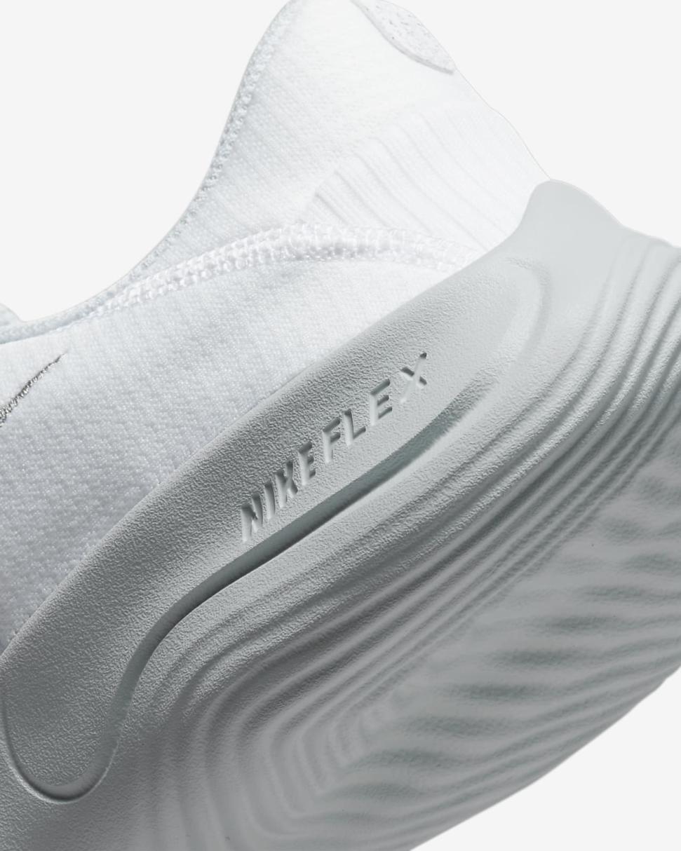 Nike Flex Experience Run 11 White/Pure Platinum/Metallic Silver | Womens Nike Running