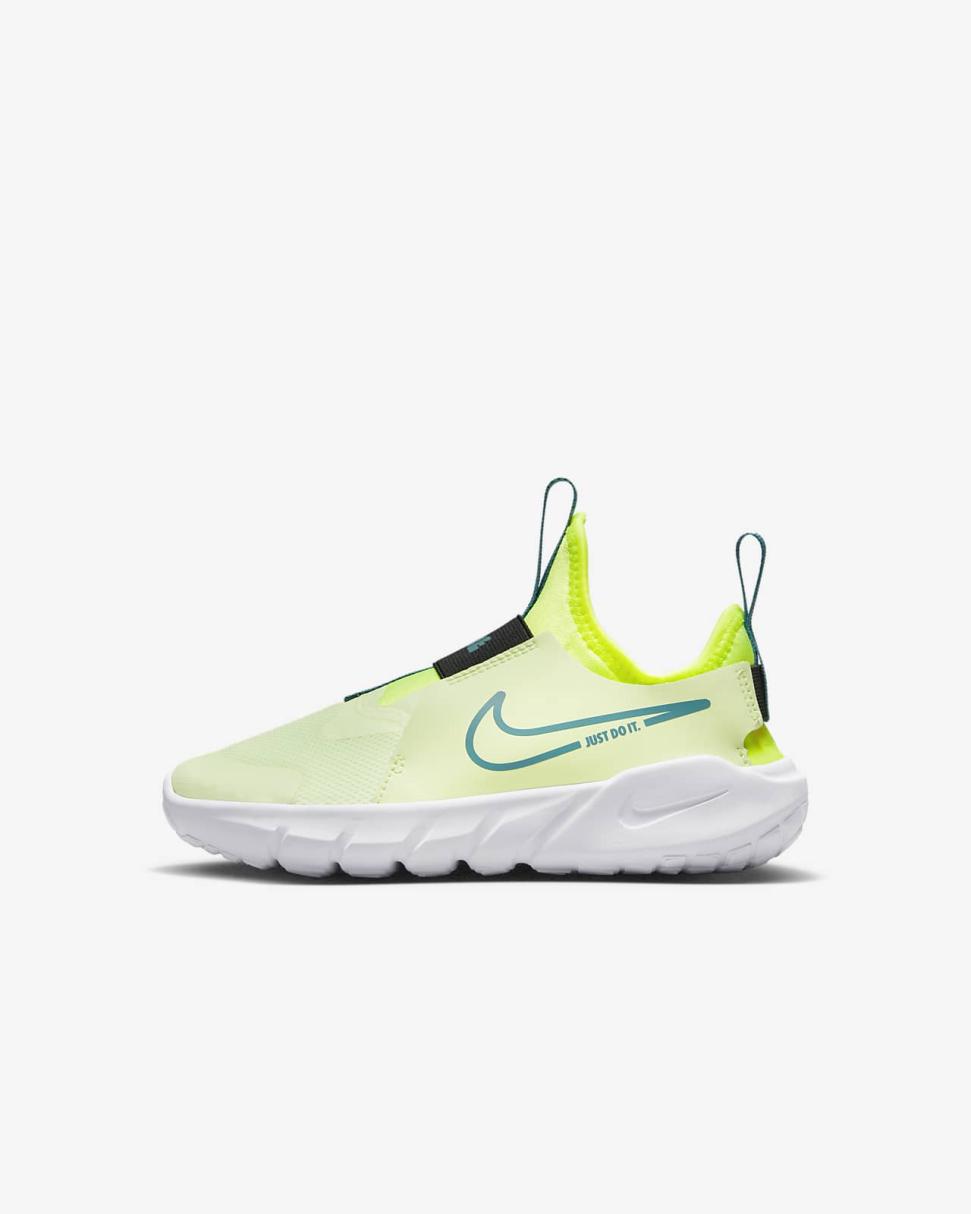 Nike Flex Runner 2 Barely Volt/Volt/Black/Bright Spruce | Kids Nike First Day Kicks