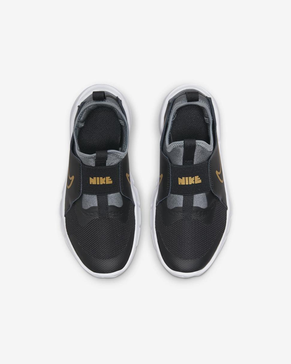 Nike Flex Runner 2 Black/Cool Grey/White/Metallic Gold | Kids Nike First Day Kicks