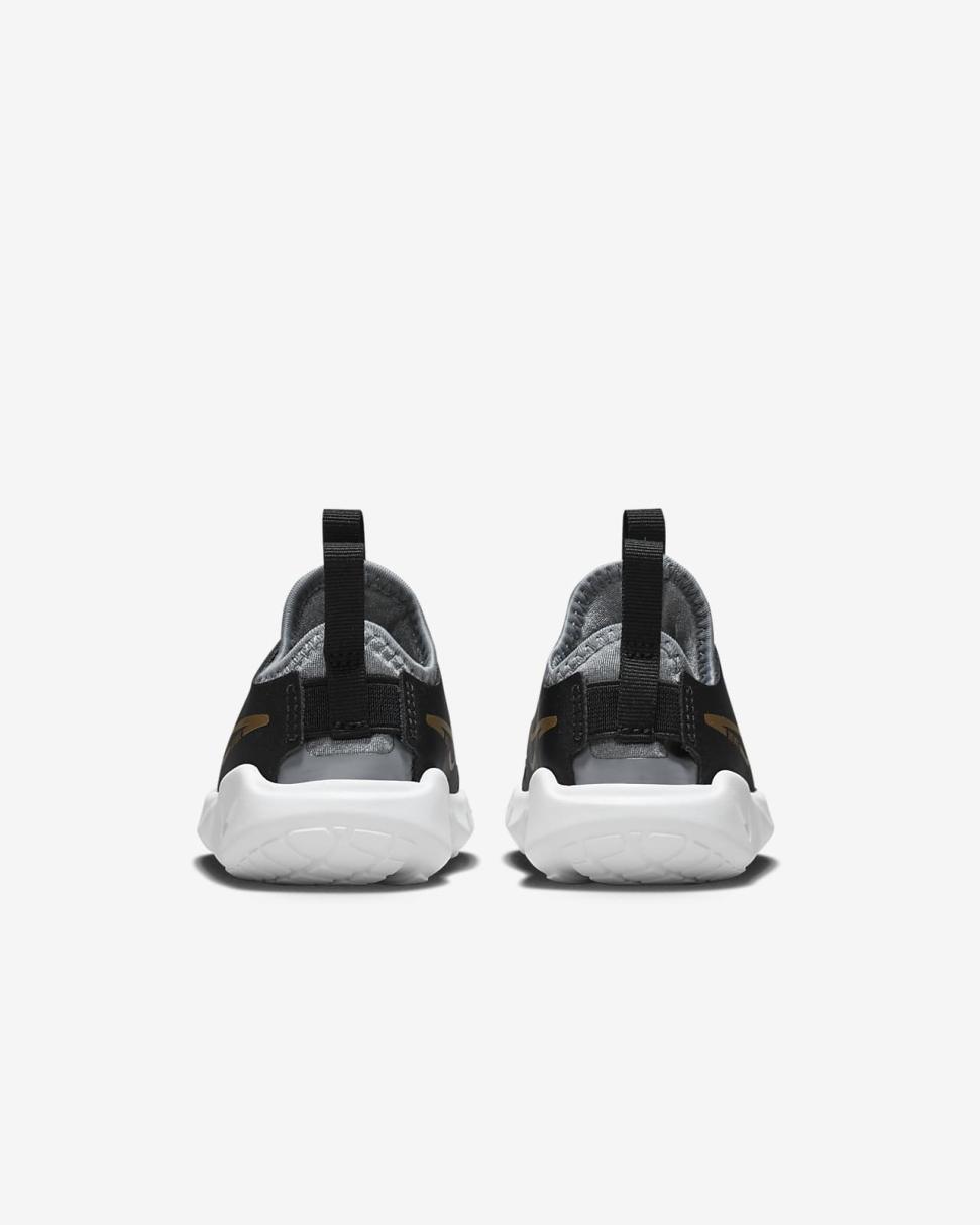 Nike Flex Runner 2 Black/Cool Grey/White/Metallic Gold | Kids Nike First Day Kicks