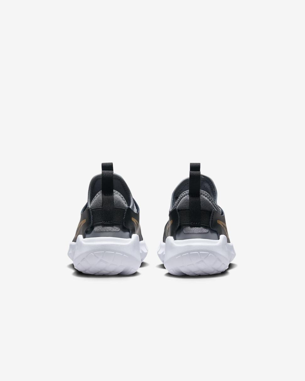 Nike Flex Runner 2 Black/Cool Grey/White/Metallic Gold | Kids Nike First Day Kicks