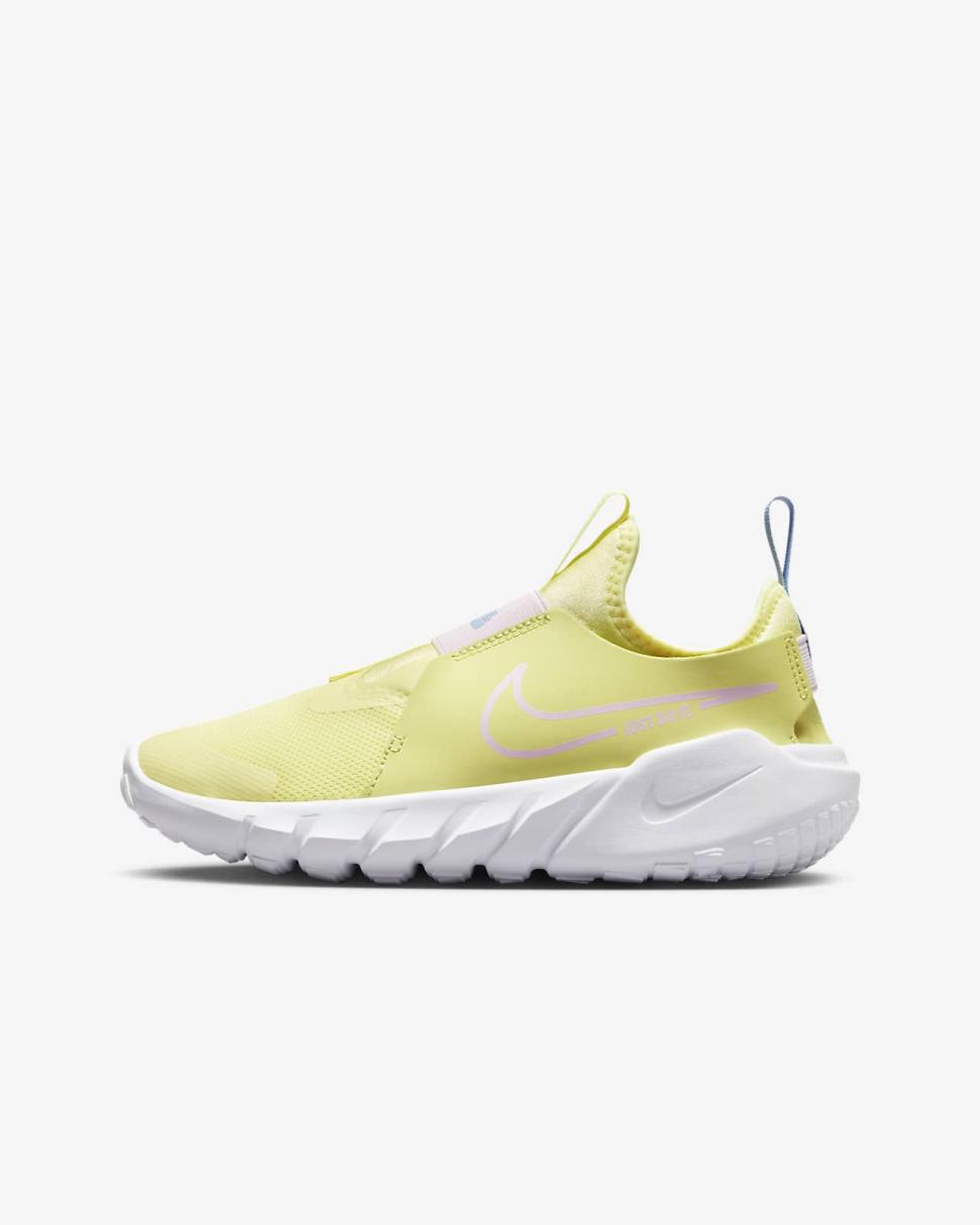 Nike Flex Runner 2 Citron Tint/Cobalt Bliss/White/Pearl Pink | Kids Nike First Day Kicks